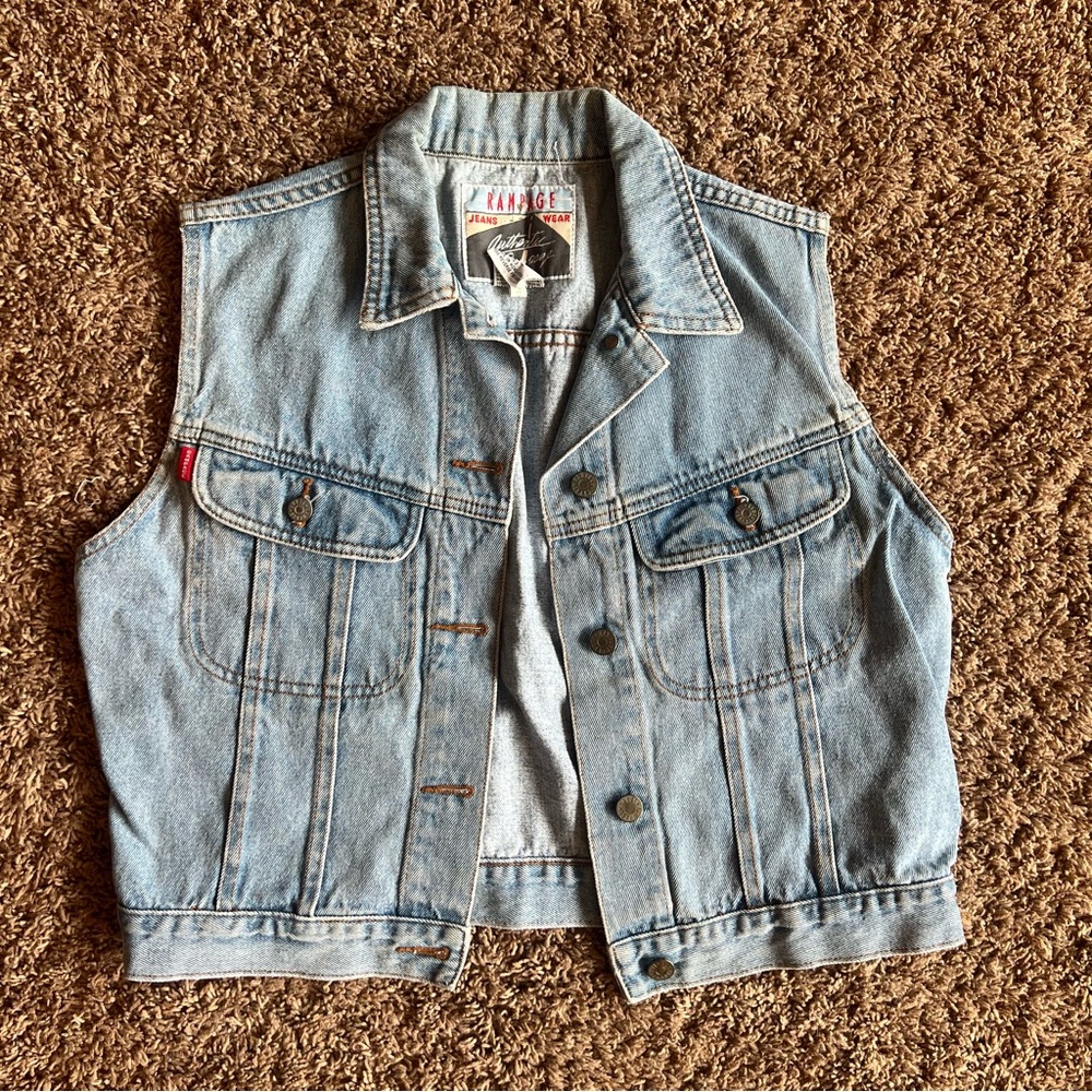 Vintage 90s/Y2K Denim Jean Vest